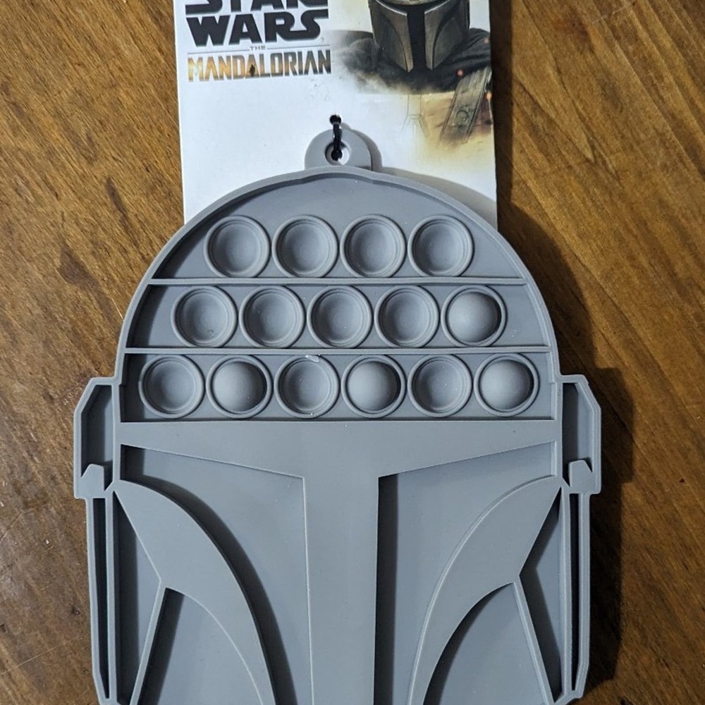 Star Wars The Mandalorian kitchen Trivet boba Fett helmet Pop It Figet